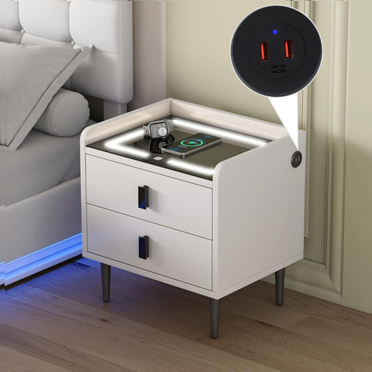 🔥Smart 2-Drawer Nightstand + Free Shipping🔥 