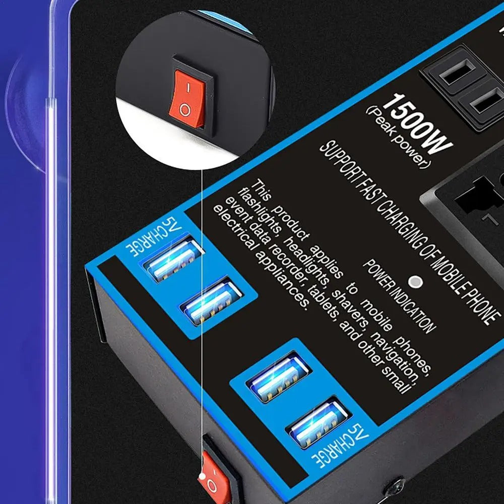 Inversor De Corriente Con Puerto USB Para Coche + Envio Gratis