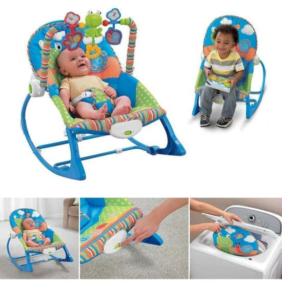 Vibrating Rocking Chair for Babies with Rattles 