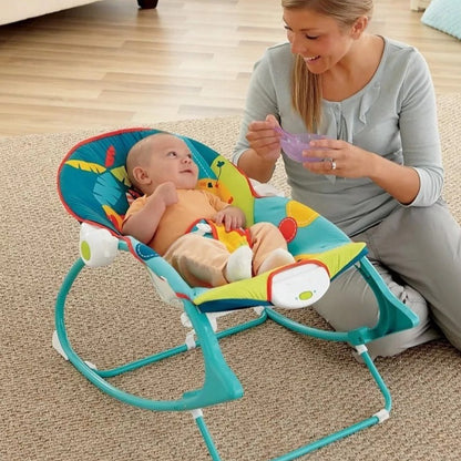 Vibrating Rocking Chair for Babies with Rattles 