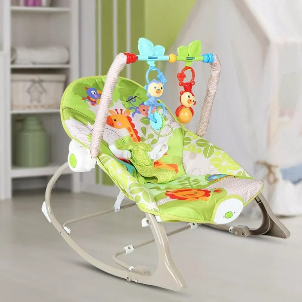 Vibrating Rocking Chair for Babies with Rattles 