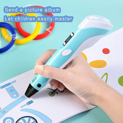 Smart 3D Pen with LED Screen + Free Shipping