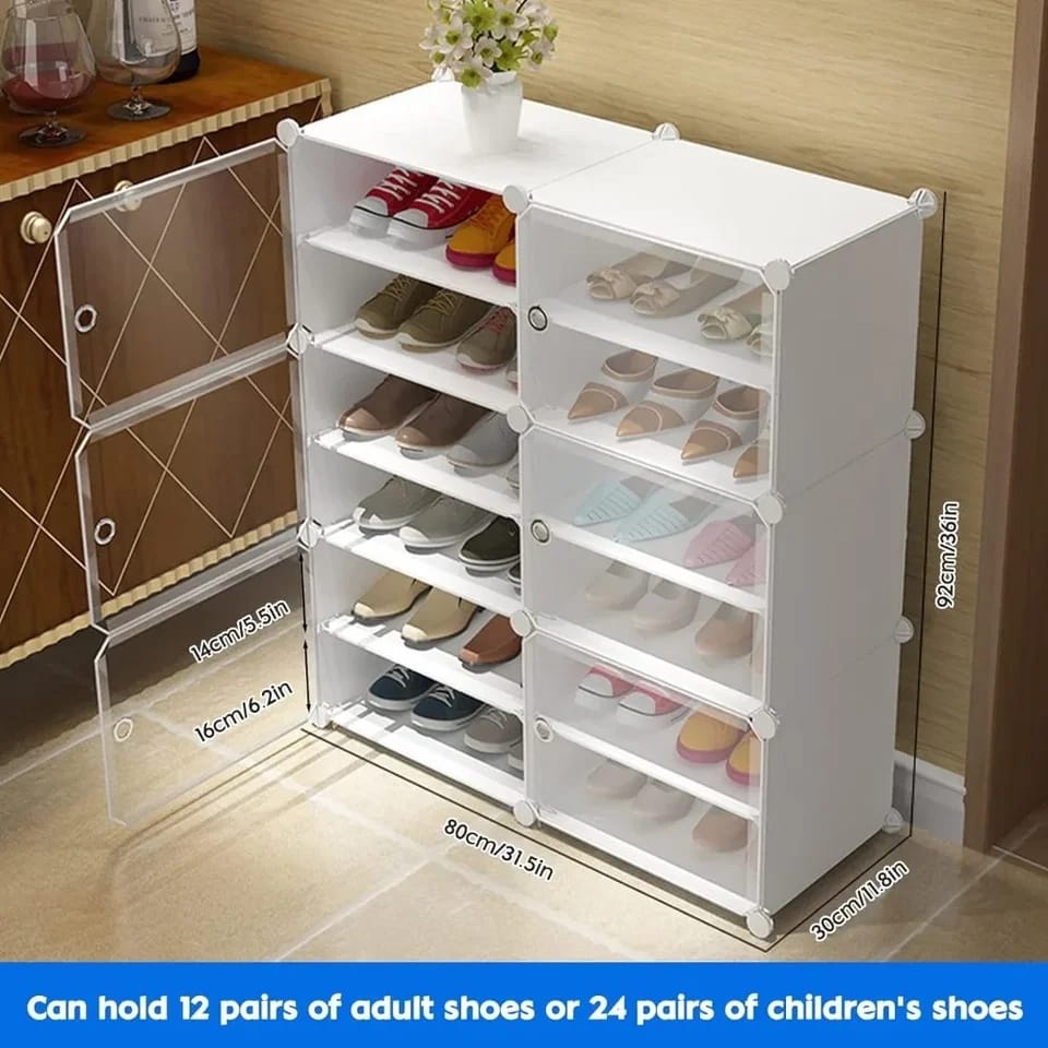 24 Pair Shoe Rack Organizer + Free Shipping 