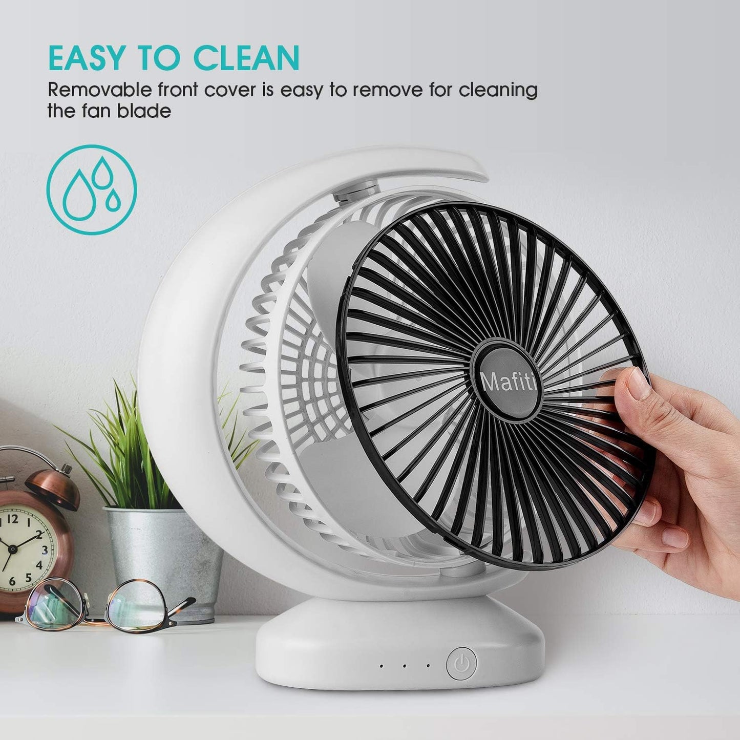 Ventilador Recargable En Forma De Luna + Envio Gratis