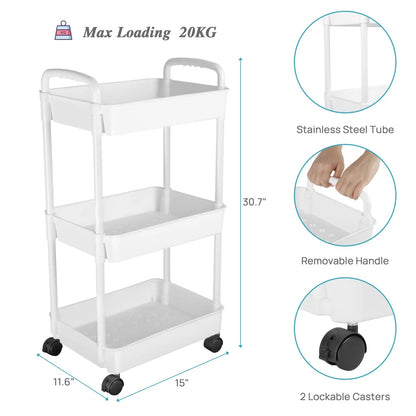 3 Tier Multipurpose Organizer Cart + Free Shipping 