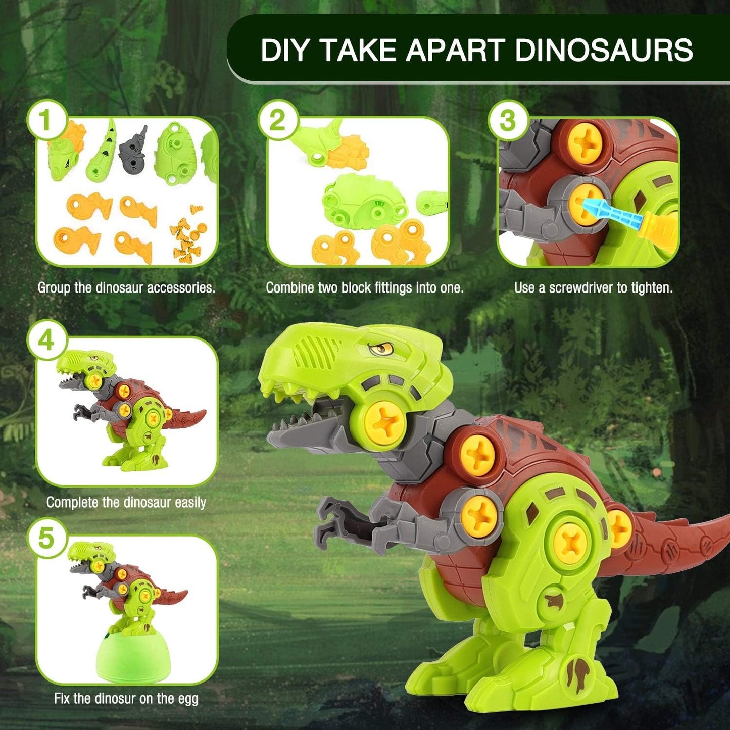 Huevo De Dinosaurio Robot DIY + Envio Gratis