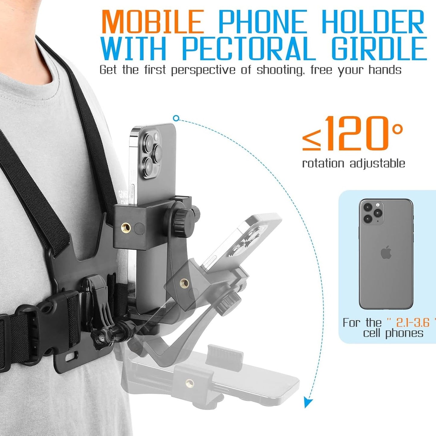 Chest Mount for Phone + Free Shipping 