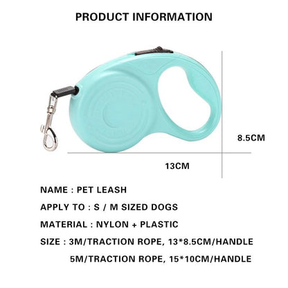 3m Retractable Leash for Pets + Free Shipping