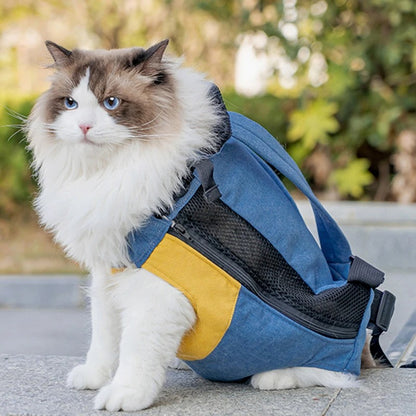 Canvas Backpack to Transport Cats + Free Shipping 