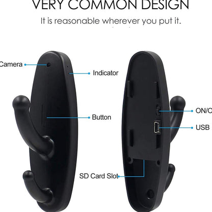 Spy Camera With Audio In Coat Rack Style 