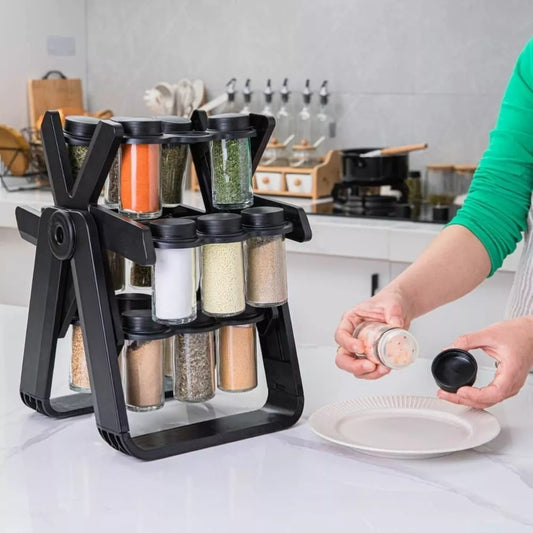 18 Piece Rotating Seasoning Rack + Free Shipping 