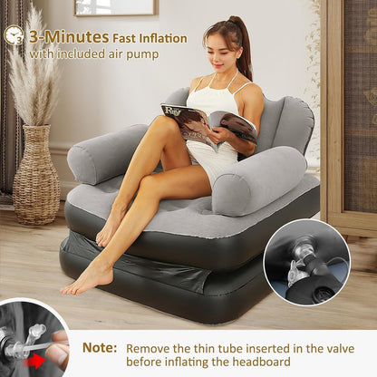 2 in 1 Portable Folding Sofa Bed + Free Shipping 