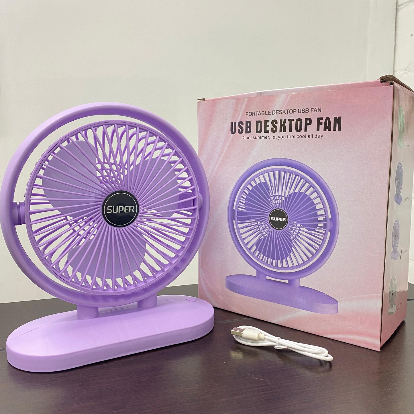 USB Rechargeable Portable Fan + Free Shipping 