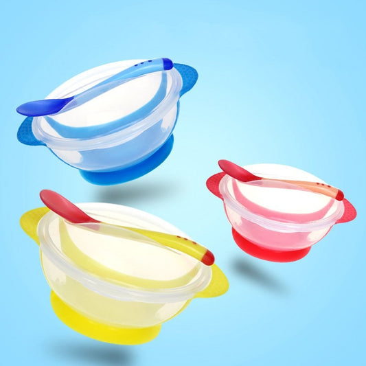 Spill-Proof Plate with Spoon for Baby + Free Shipping 