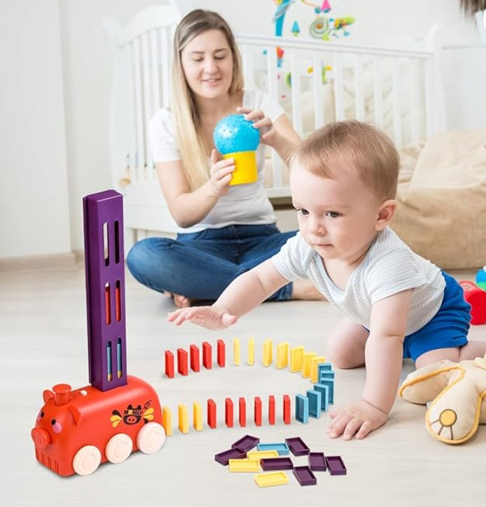 Building Block Train Domino Game + Free Shipping 