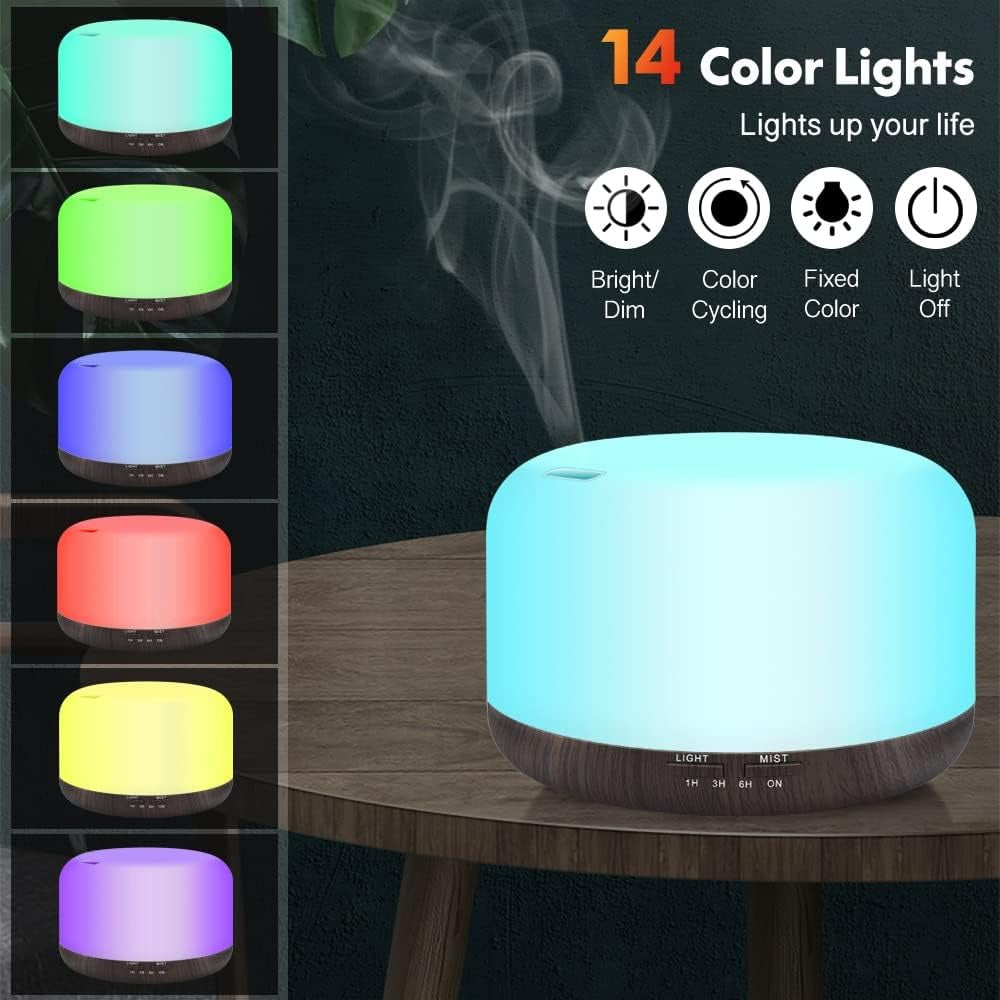 Led500ml Ultrasonic Aroma Humidifier + Free Shipping 