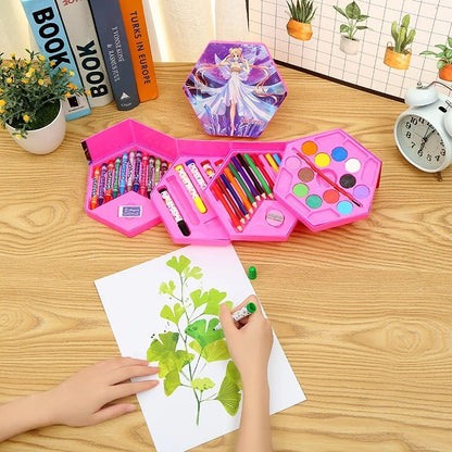 Set De Arte Para Colorear 46 Piezas Para Niños Y Niñas + Envio gratis