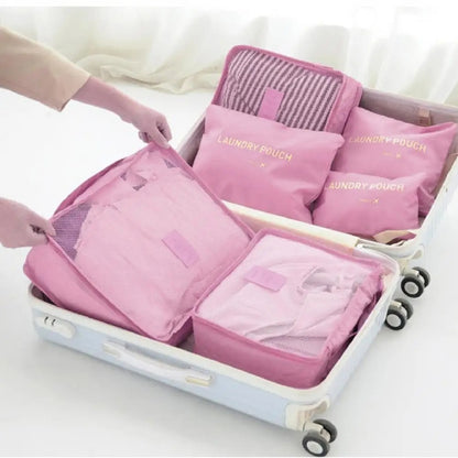 Set of 6 Travel Suitcase Organizers + Free Shipping 