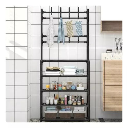 Multifunctional Organizer Shelf With Hooks + Free Shipping 