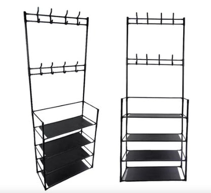 Multifunctional Organizer Shelf With Hooks + Free Shipping 