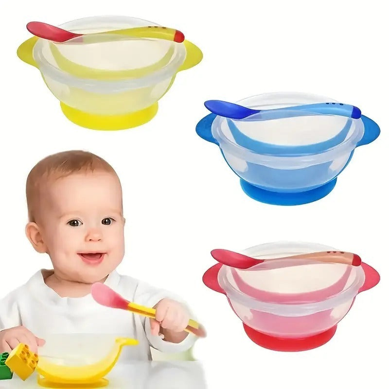 Plato Antiderrame Con Cuchara Para Bebe + Envió Gratis