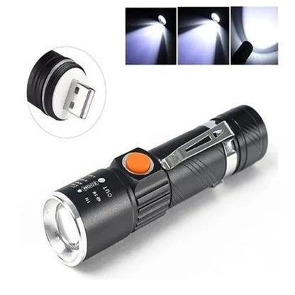 Mini USB Rechargeable Flashlight + Free Shipping 