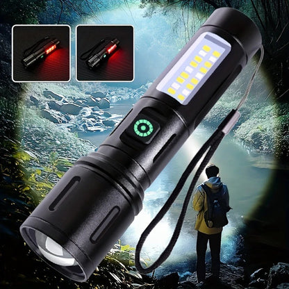 USB Rechargeable Tactical Flashlight + Free Shipping