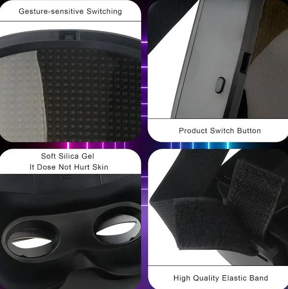 Bluetooth RGB Illuminated LED Mask + Free Shipping 