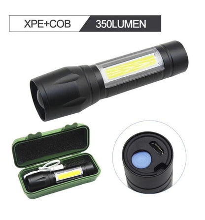 Mini USB Rechargeable Tactical Flashlight + Free Shipping 