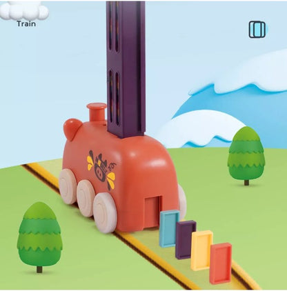 Juego De Dominó Tren De Bloques De Construcción + Envio Gratis