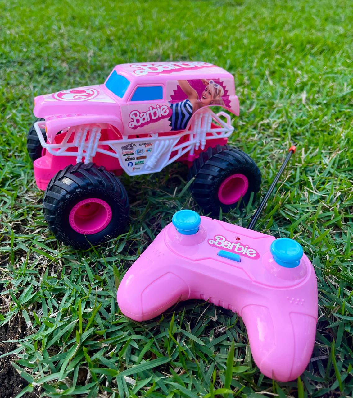 Barbie Remote Control Jeep + Free Shipping 