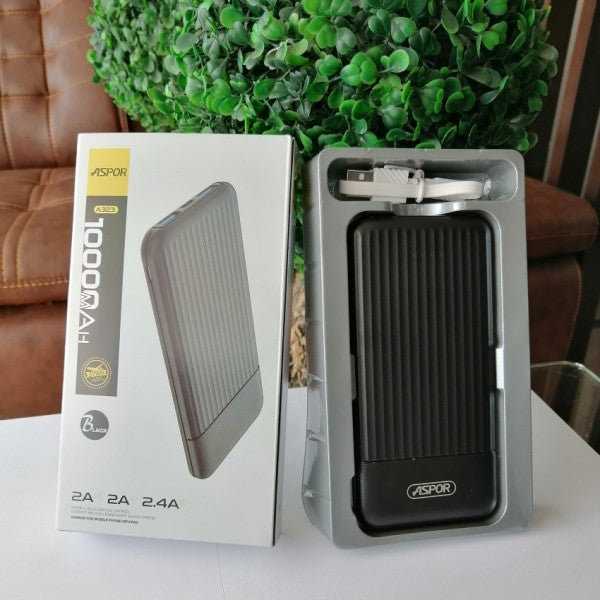 Power bank 10000mAh Aspor A323 Portable charger + Free Shipping 