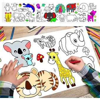 DIY Drawing Roll for Kids + Free Shipping 