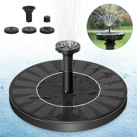 Solar Panel Water Fountain For Garden + Free Shipping