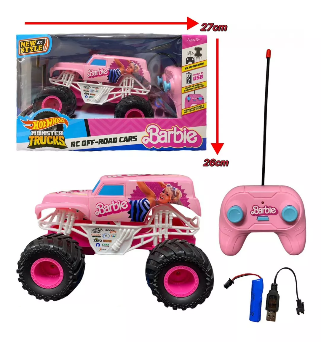 Jeep A Control Remoto Barbie + Envio Gratis