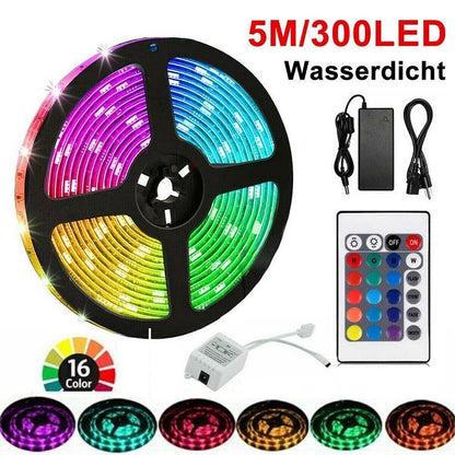 RGB LED Strip With Control 5M + Free Shipping