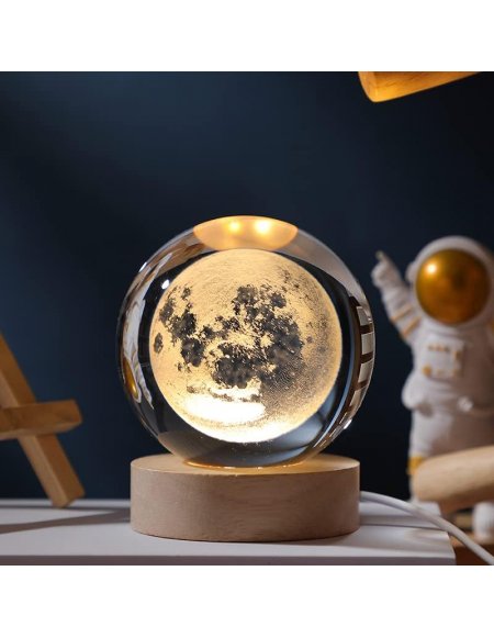 3D Crystal Sphere Lamp + Free Shipping