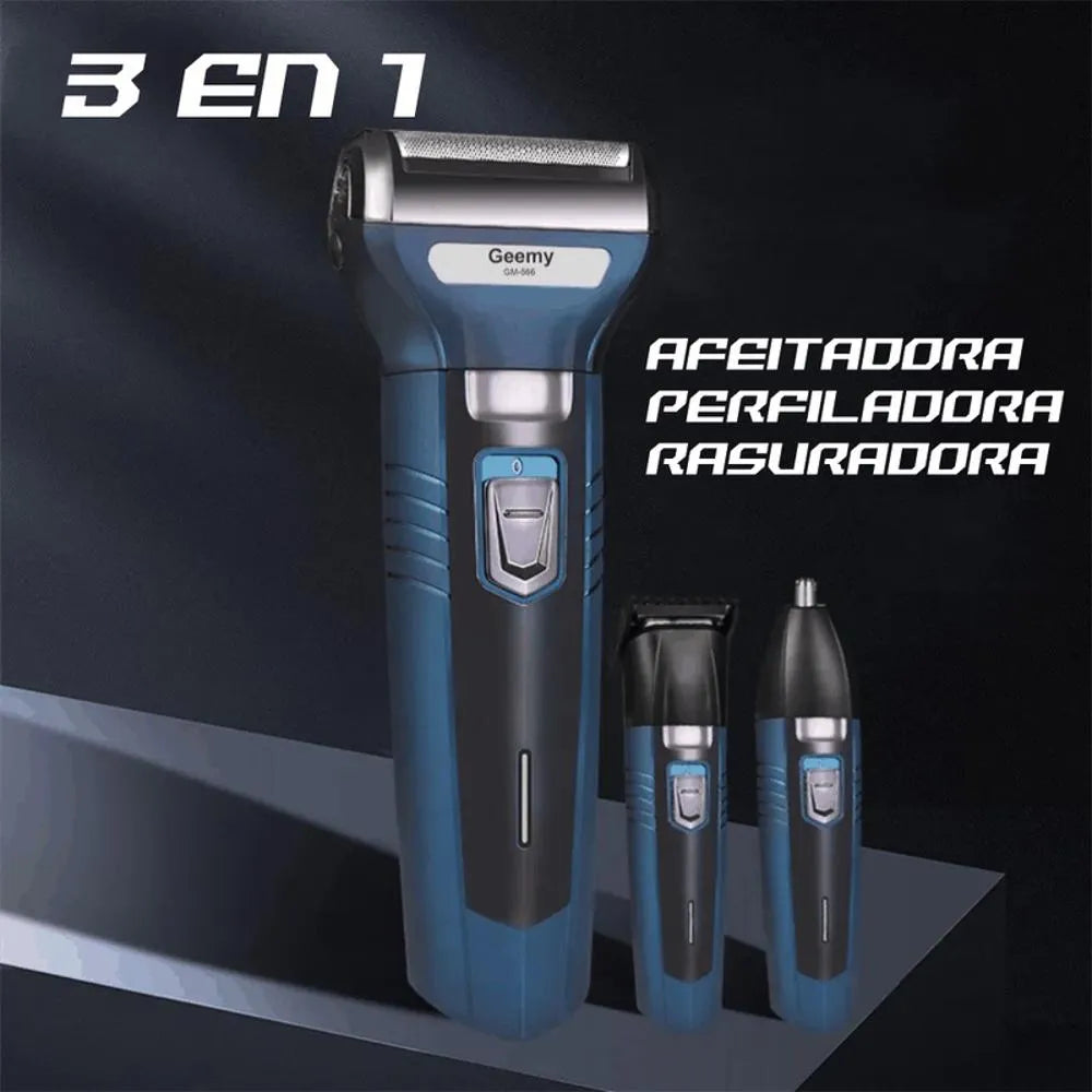 Geemy 3 in 1 Rechargeable Shaver GM-566 + Free Shipping 