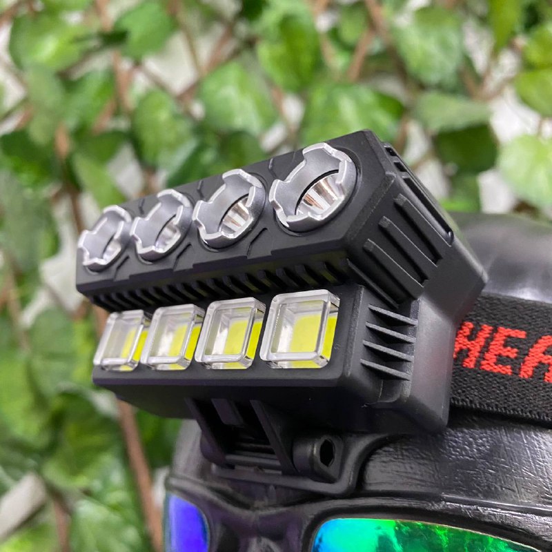 8 LED Rechargeable Headlamp + Free Shipping 