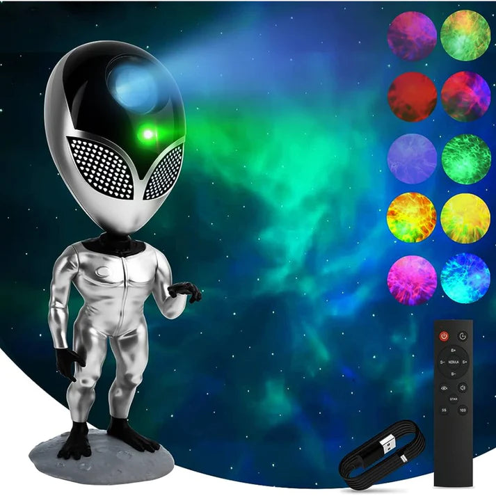 Alien Galaxy Projector Lamp With Remote + Free Shipping 