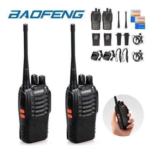 Radio Walkie Talkie Intercomunicador Boquitoqui Kit X 2 Baofeng