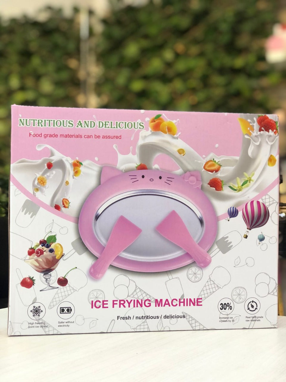 Tray Machine For Making Instant Fried Ice Cream At Home