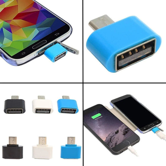 Otg V8 Micro-usb To Usb 2.0 Cellular Converter Adapter 