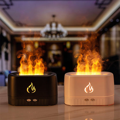 Flame Type Aroma Diffusion Humidifier with RGB Lights