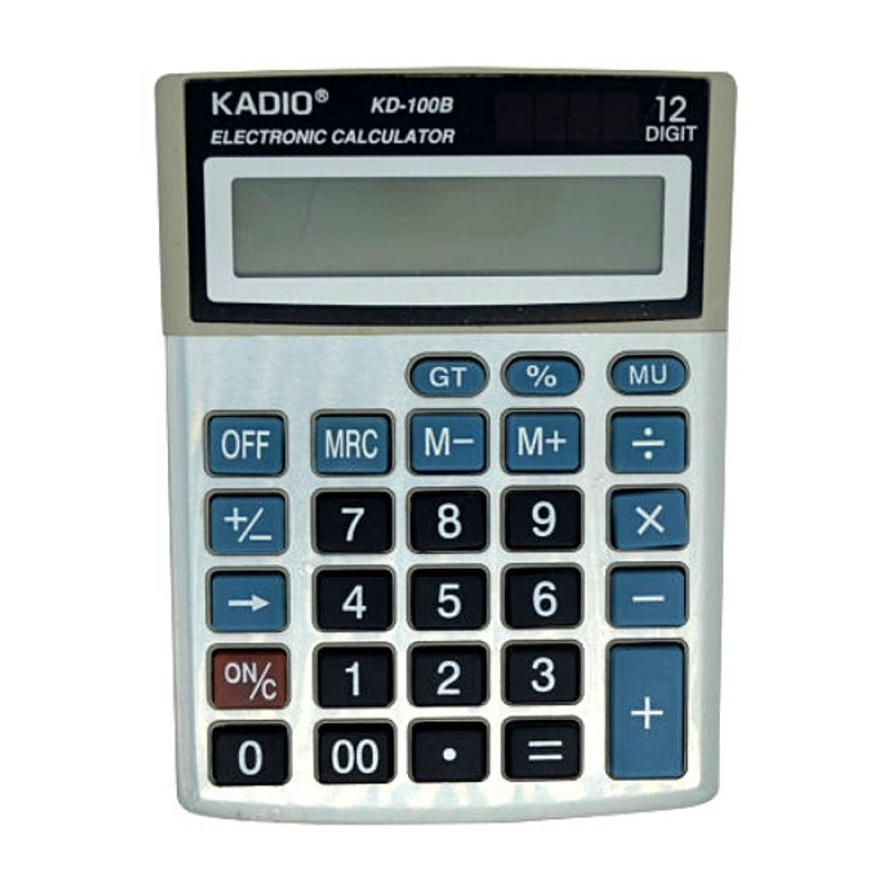 Calculadora De Escritorio Kadio Kd-100b 12 Digitos