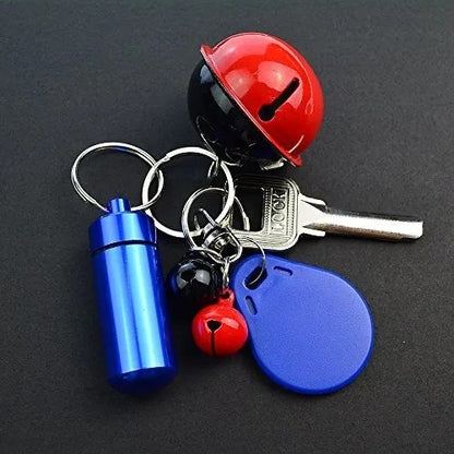 Portable Aluminum Waterproof Pill Box Keychain