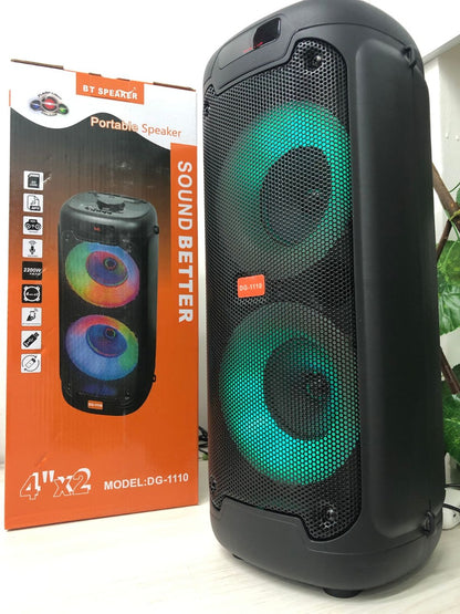 DG-1110 RGB 4"x2 Inch Portable Bluetooth Speaker Booth