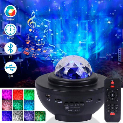 Galaxy Projector Lamp With Speaker And Speaker