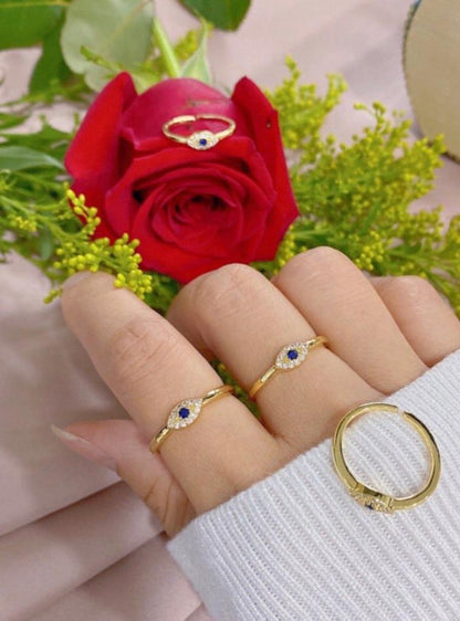 Adjustable ring (one size) quality cover gold rhodium plated 