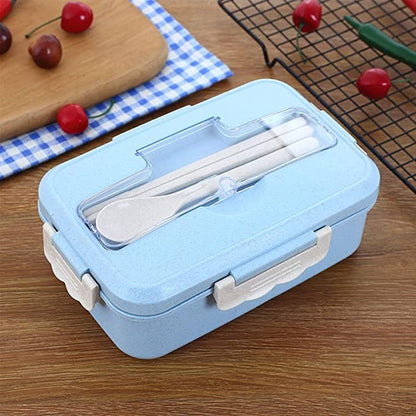 Lunch Box 3 Compartments + Cutlery